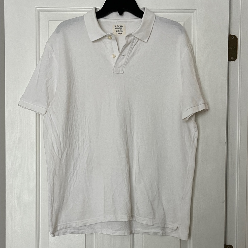 Vintage J. Crew Classic White Polo Shirt